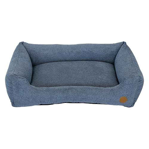JACK AND VANILLA, Cojín para Perro, Modelo Riga Sofa, Color Azul, Talla L, 100 x 70 x 27 cm