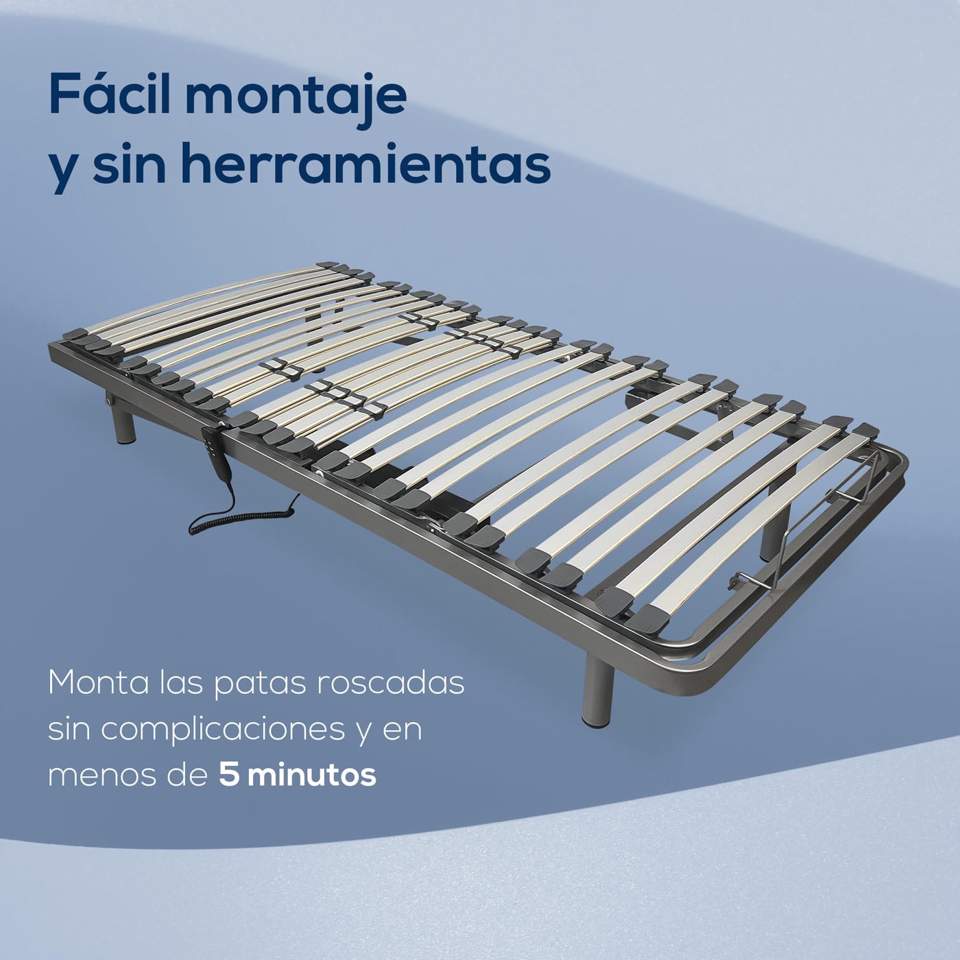 DUÉRMETE ONLINE - Cama Articulada Eléctrica Artilux, 5 Planos, Bastidor Reforzado, Fiable y Silenciosa, Motor Alemán, 105 x 190