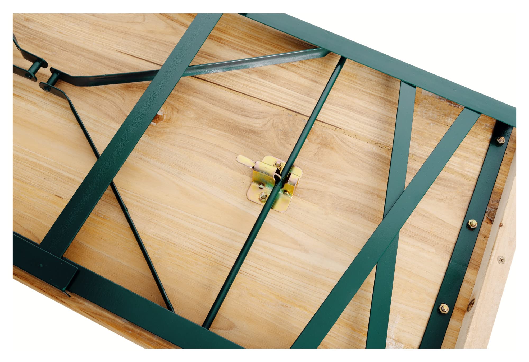Stagecaptain BBT-119 Hirschgarten Bierzelttisch 119 cm - Robuster, kurzer Biertisch (119 cm lang) - Lackierte Oberfläche - Zusammenklappbar - Einfach zu verstauen und transportieren