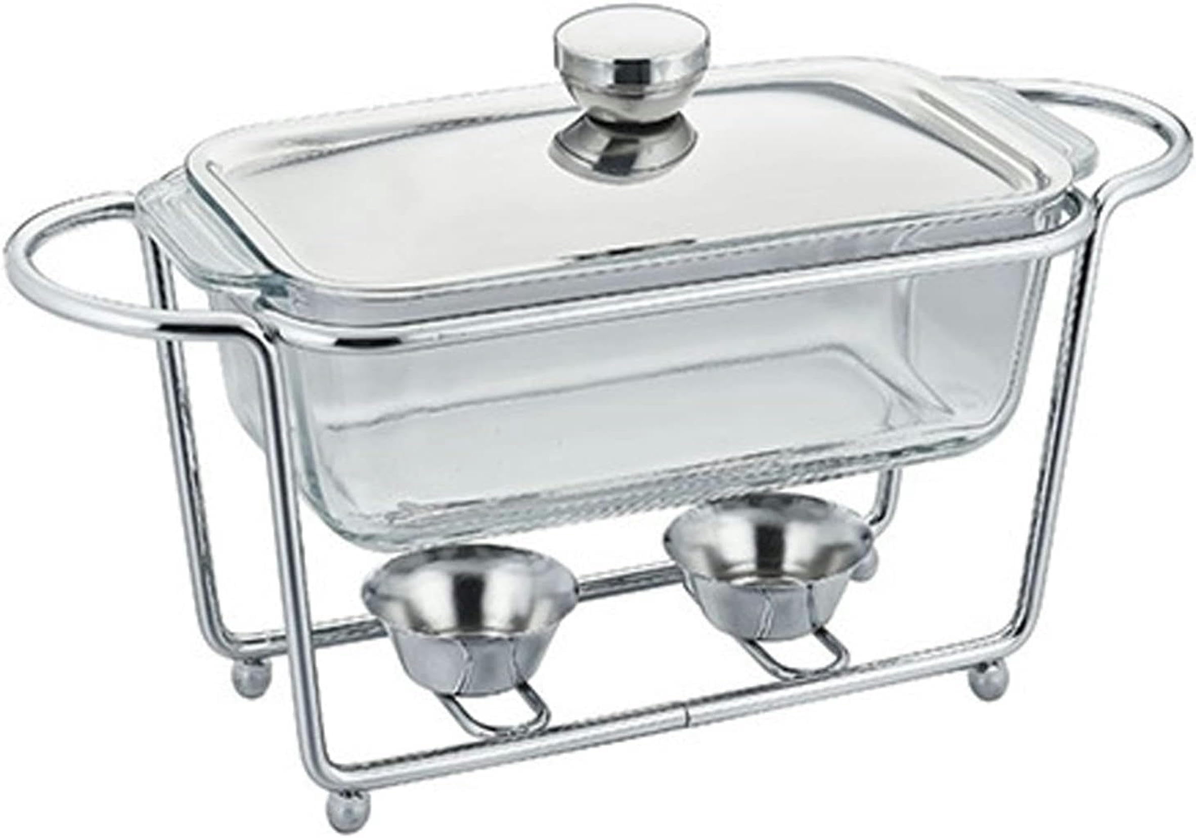 Hadecoll Size_name Chafing Dish 1.3L Chafer Dishes Buffet Set, Full Size Stainless Steel Rectangular Buffet Warmers For Weddingpartiesbanquetcatering,-1.3L