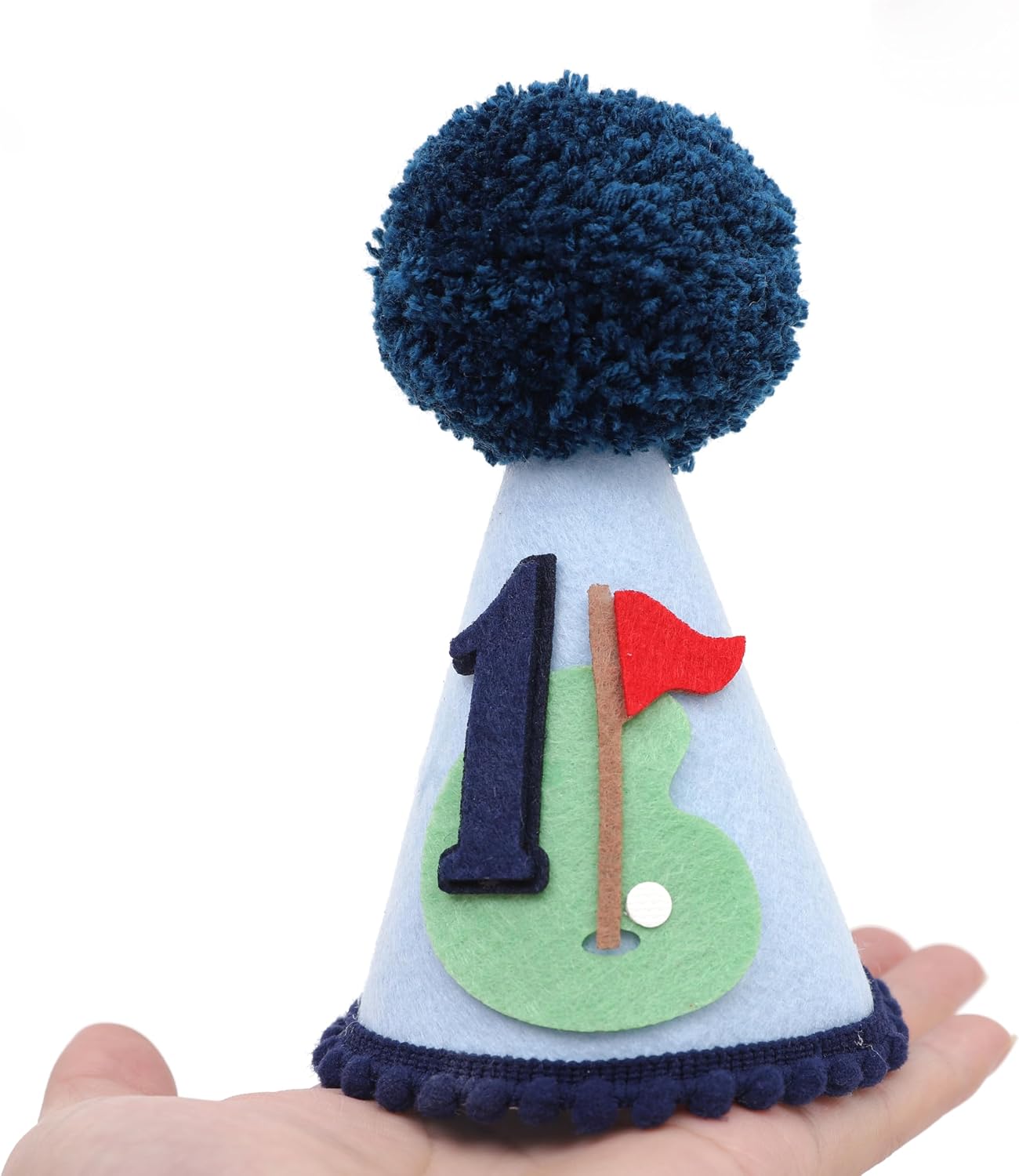 Golf 1st Birthday Hat for Boys - Hole in One 1st Birthday Crown, Golf First Bday Decoration, Boy First Bday Party Hat, Our Little All Star Bday Decor