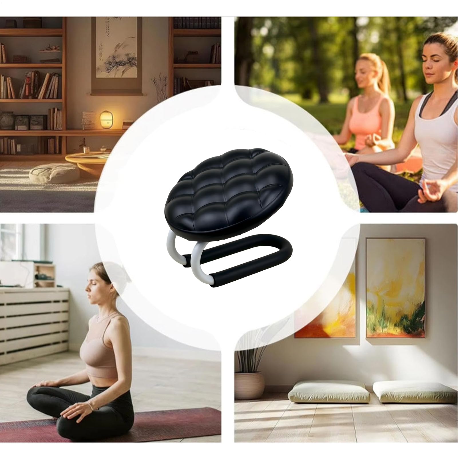 Sedia Meditazione Per Pavimento Sgabello Imbottito Portatile Confortevole | Sgabello Giapponese Da Meditazione Inginocchiatoio Per Adulti Donne Principianti Anziani Casa Yoga Relax Zen Mindfulness