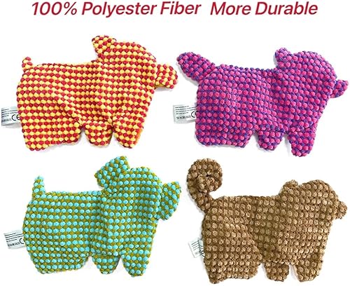 Miniatura 5 de AZSSMUK Lindo juguete para perros sin relleno para razas pequeñas y medianas, divertido para cachorros de interior con papel chirriante suave y