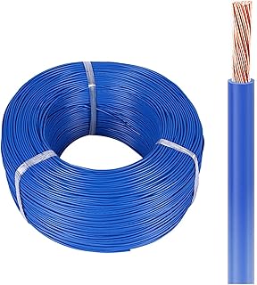 Cable Automotriz FLRY-A De Cobre Con Aislamiento De PVC De 0,22 Mm² A 2,5 Mm², Certificado CE, Flexible, De Baja Tensión, Rollo De 10 M A 100 M, Azul(2.5mm²,60M(200ft))