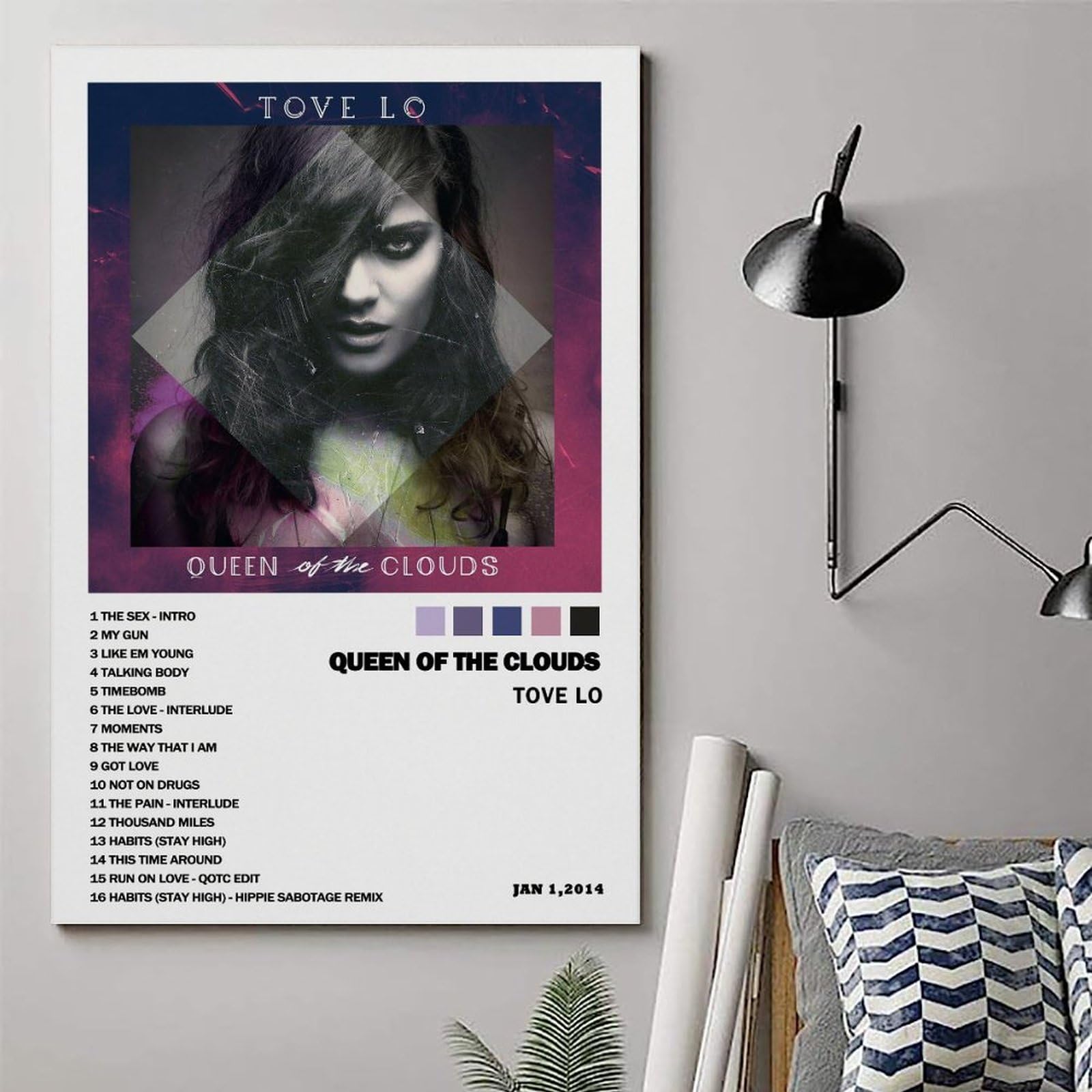 DKMDD Tove Lo Singer Poster Queen Of The Clouds Music Album Covers