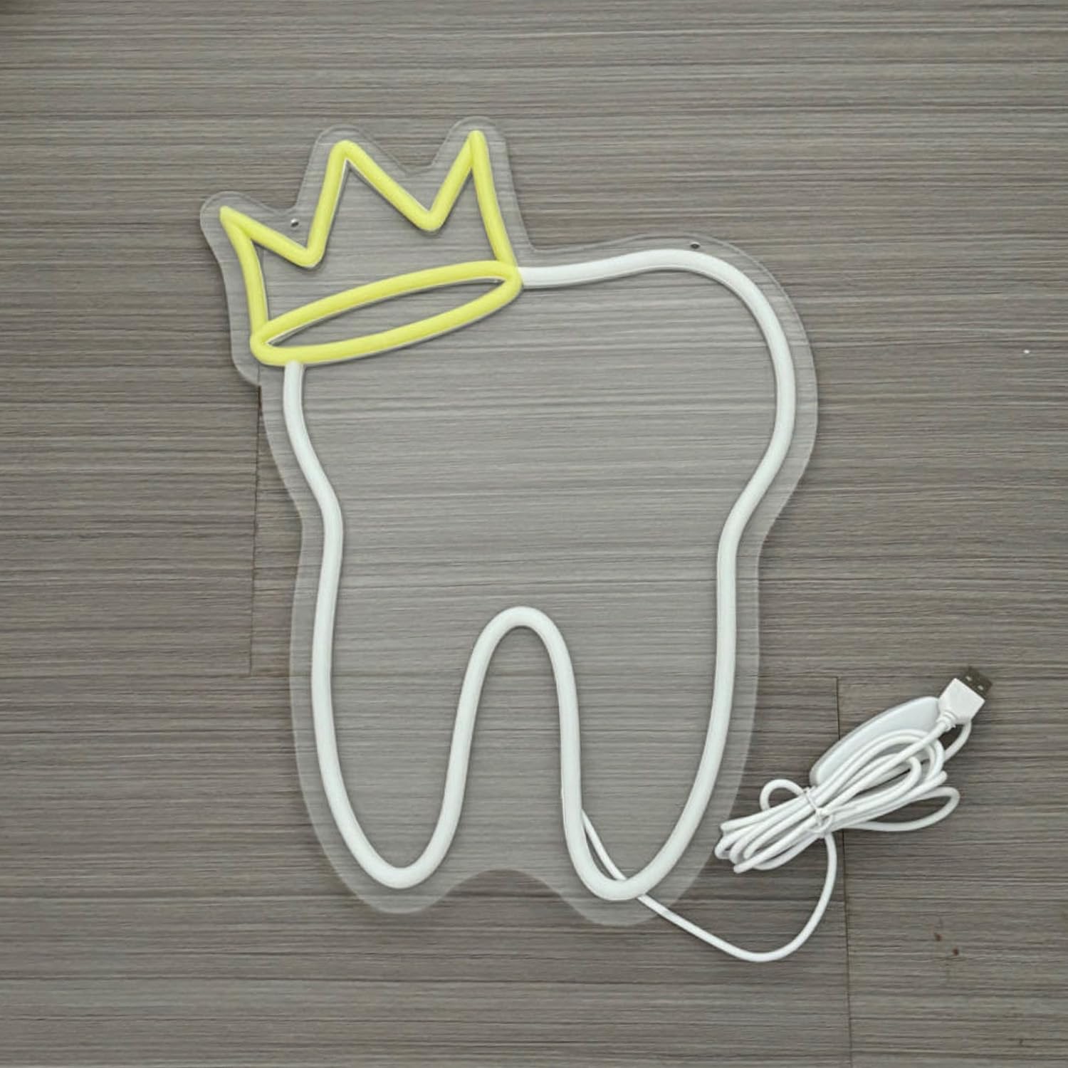 Tooth Neon Sign with Crown LED Neon Sign Tooth Decor Dental Office Light Dentist Accessories Decoration,LED Neon Signs for Dentistry Wall Decor Business Sign Gift,35x27CM - Image 4