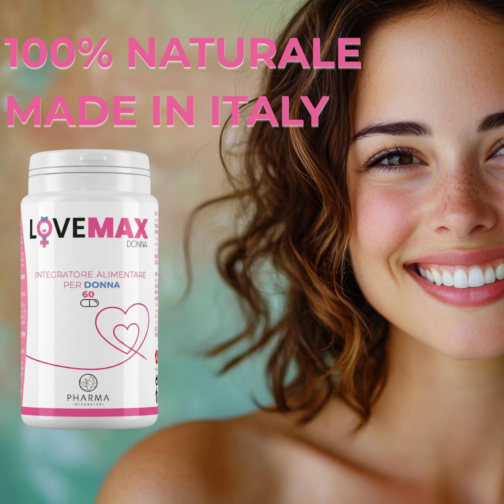 Integratore Donna Capsule - Integratore Alimentare Donna Multivitaminico con Estratti Vegetali - Formula Naturale - 60 Capsule Uso Quotidiano