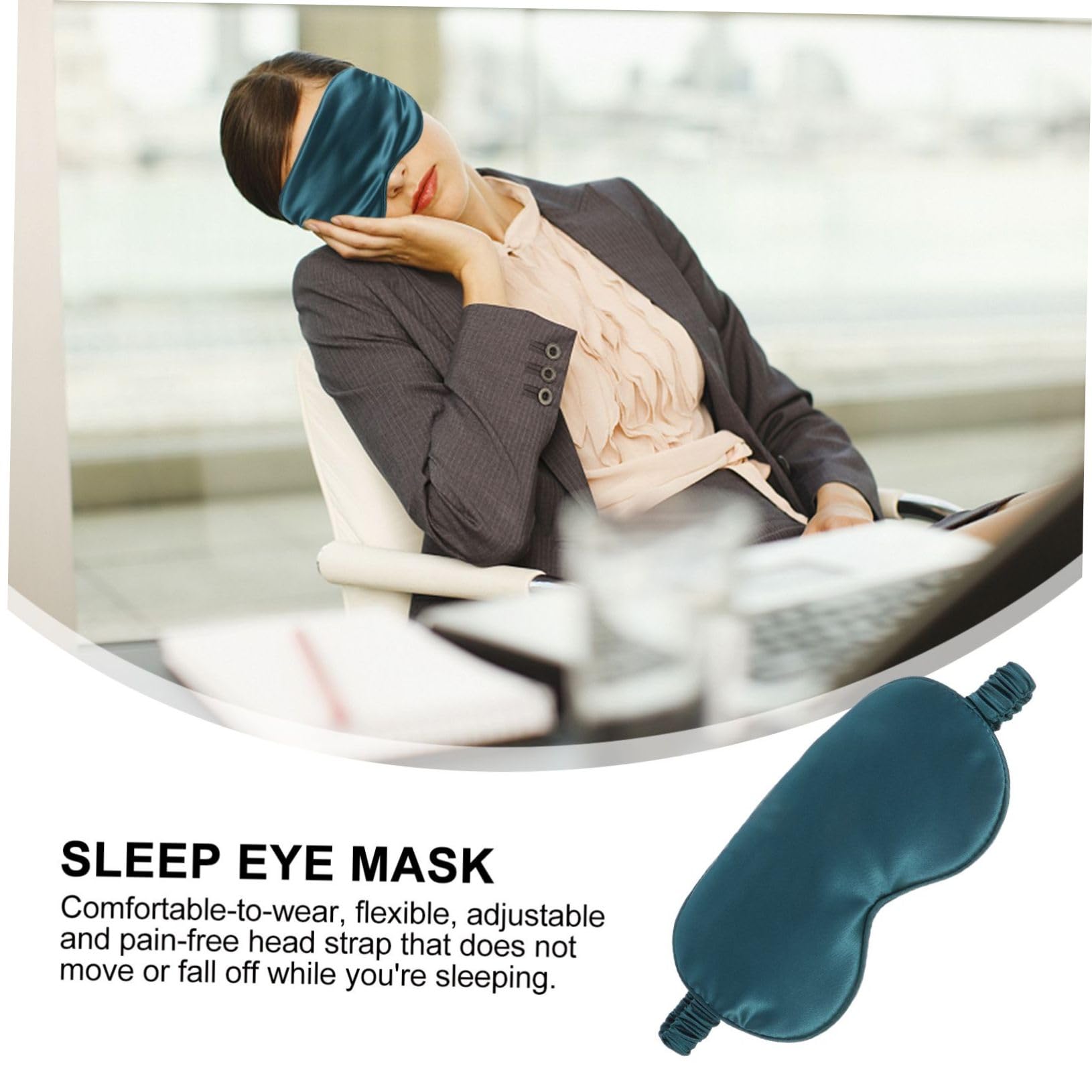 GLEAVI 12 Stk Blackout-Schlafmaske Augenklappe Augenmaske aus Seide Schlafauge für Frauen elastischer Gürtel lidschatten Schlafmaske aus Seide schlafender Augenschirm nachts