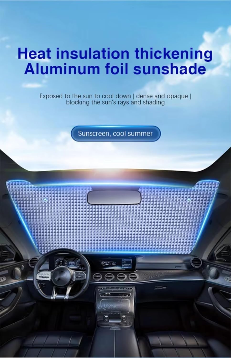 Auto Sonnenschutz für Fenster für Dacia Jogger 2022-2024, Auto Seitenscheibe Sonnenschutz, Thermomatten Auto Frontscheibenabdeckung,All