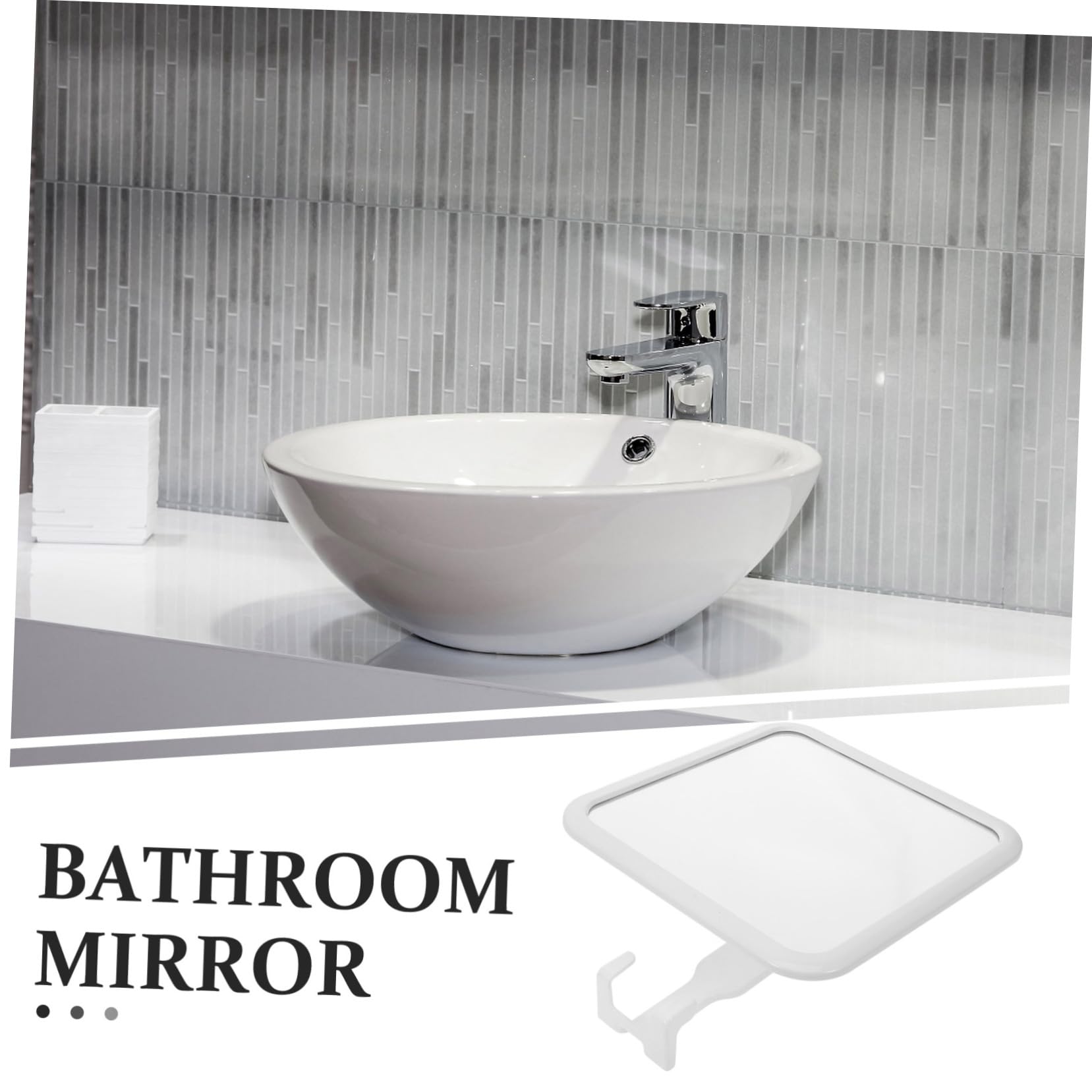 Badezimmer-Make-up-Spiegel mit Saugnapf für die Dusche – ideal für Rasur und Make-up, verstellbar und sicher, perfekt für kleine Räume und Reisen