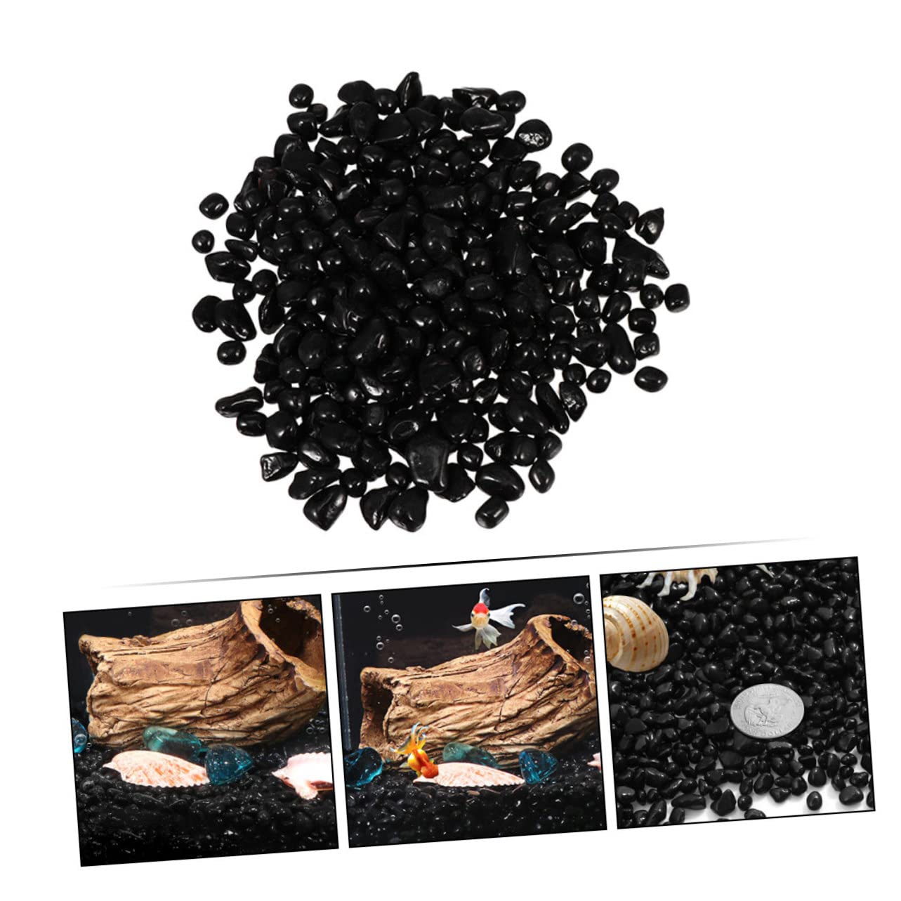 BESPORTBLE 1tasche Aquariensteine Flusssteine Für Fischbecken Tonkiesel Für Pflanzen Kieselsteine Sand Kleine Steine Poliert