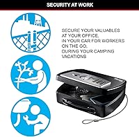 Vista 4 de Master Lock caja fuerte digital portable con cable