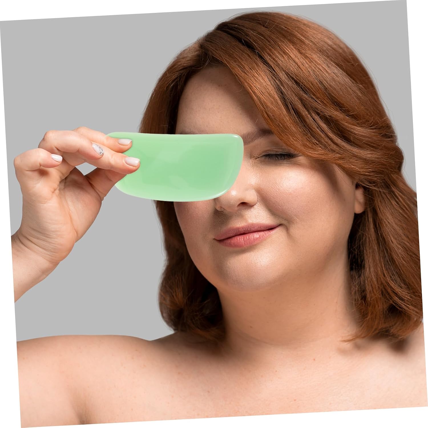 ORFOFE 2pcs Facial Massager Gua Sha Tool Jade Roller Face Scraping Massage Board for Women Body Massage Tool