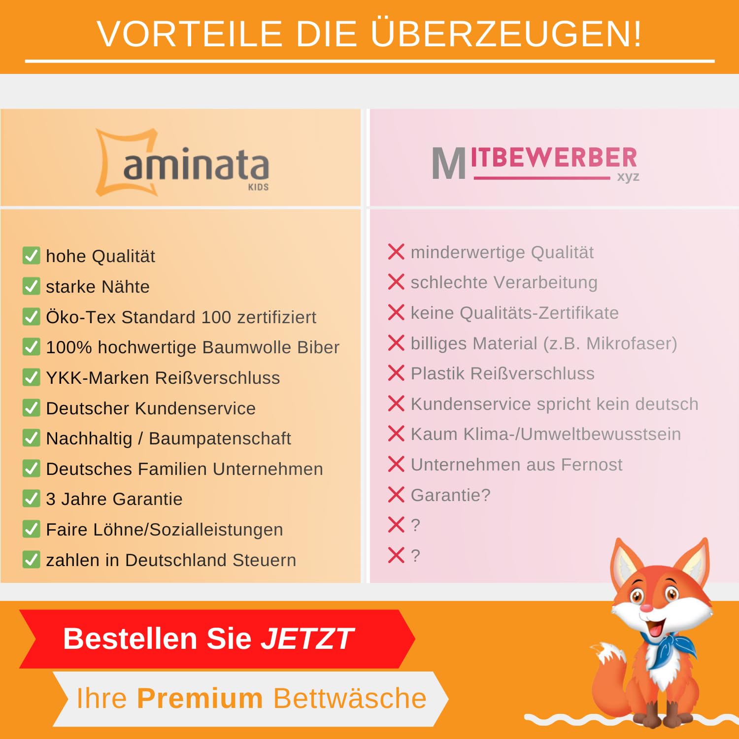 Aminata kids - Biberbettwäsche 135x200 Katzen-Motiv für Mädchen, Rosa grau, 100% Baumwolle, Reißverschluss - Warm, Weich & Kuschelig - Flanellbettwäsche