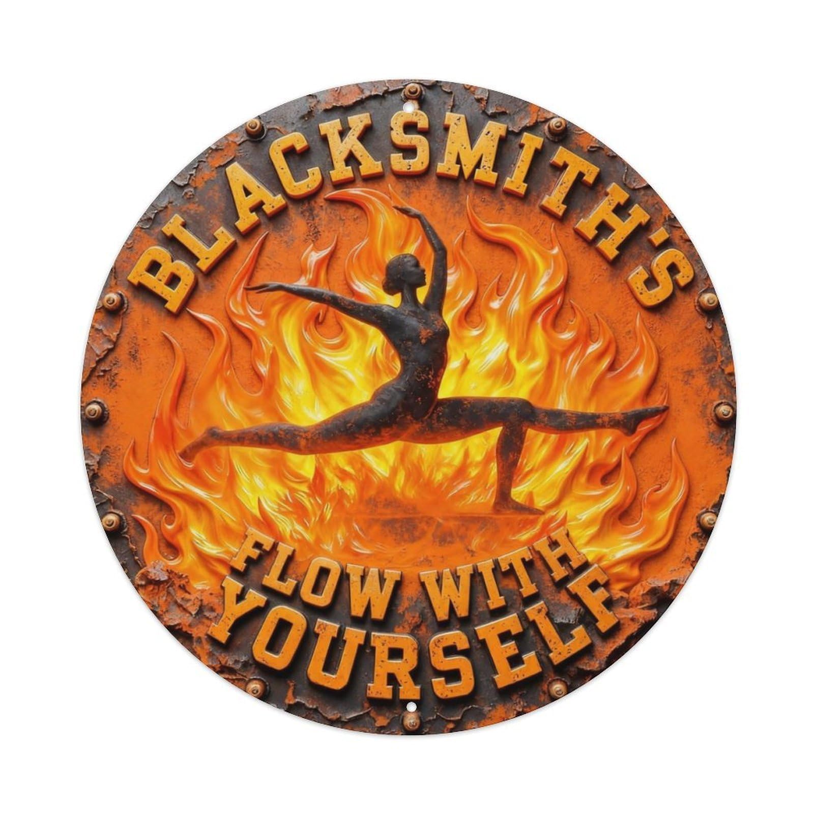 Flow With Yourself Metal Tin Sign Plaque