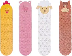 BUBA Kit lixas de unha fazendinha, Multicolorido