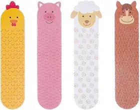 BUBA Kit lixas de unha fazendinha, Multicolorido