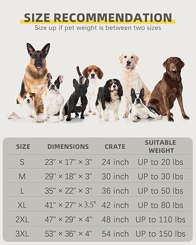 Miniatura 8 de Camas ortopédicas para perros pequeños, impermeables, con funda extraíble lavable y parte inferior antideslizante, cama acolchada para perros para