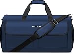 Garment Bags for Travel Large Suit Bag for Men Convertible Garment Duffle Bag for Men Women with Shoes Compartment, Carry On Garment Duffel Bag 2 in 1 Hanging Dress Suitcase Suit Travel Bags, Black