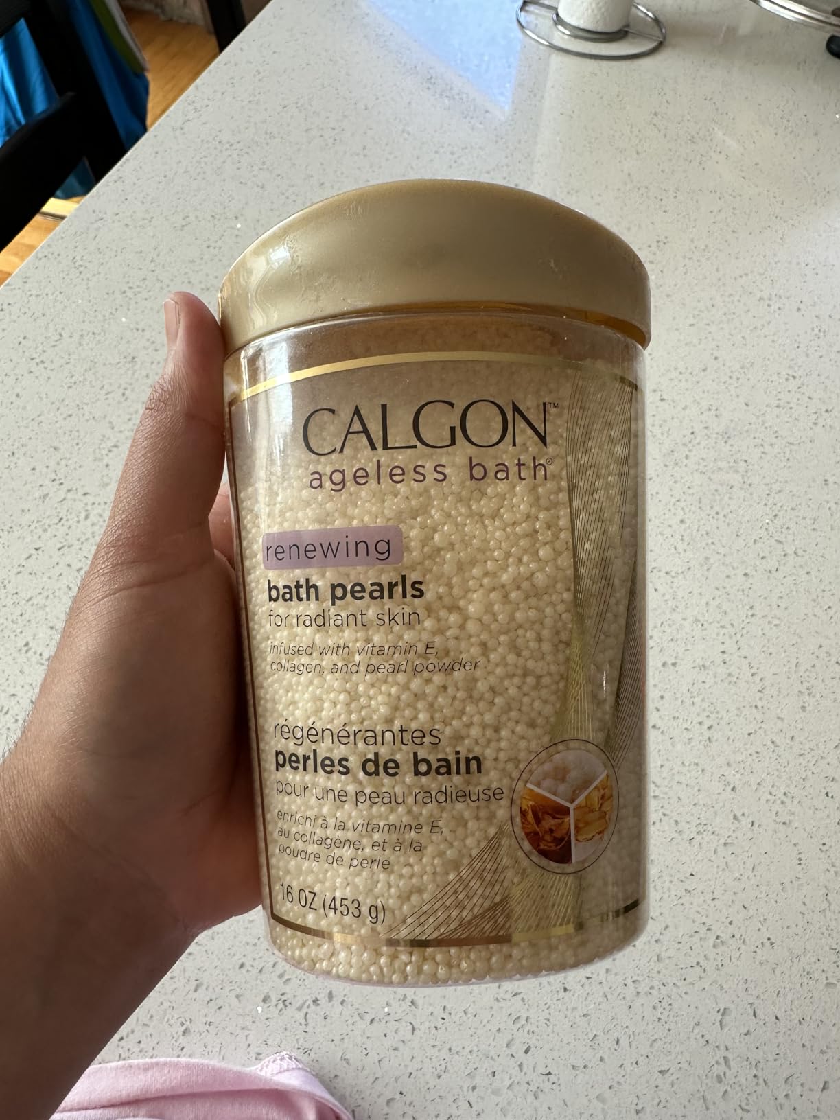 Calgon Ageless Bath Series Renewing Pearls, 16 oz