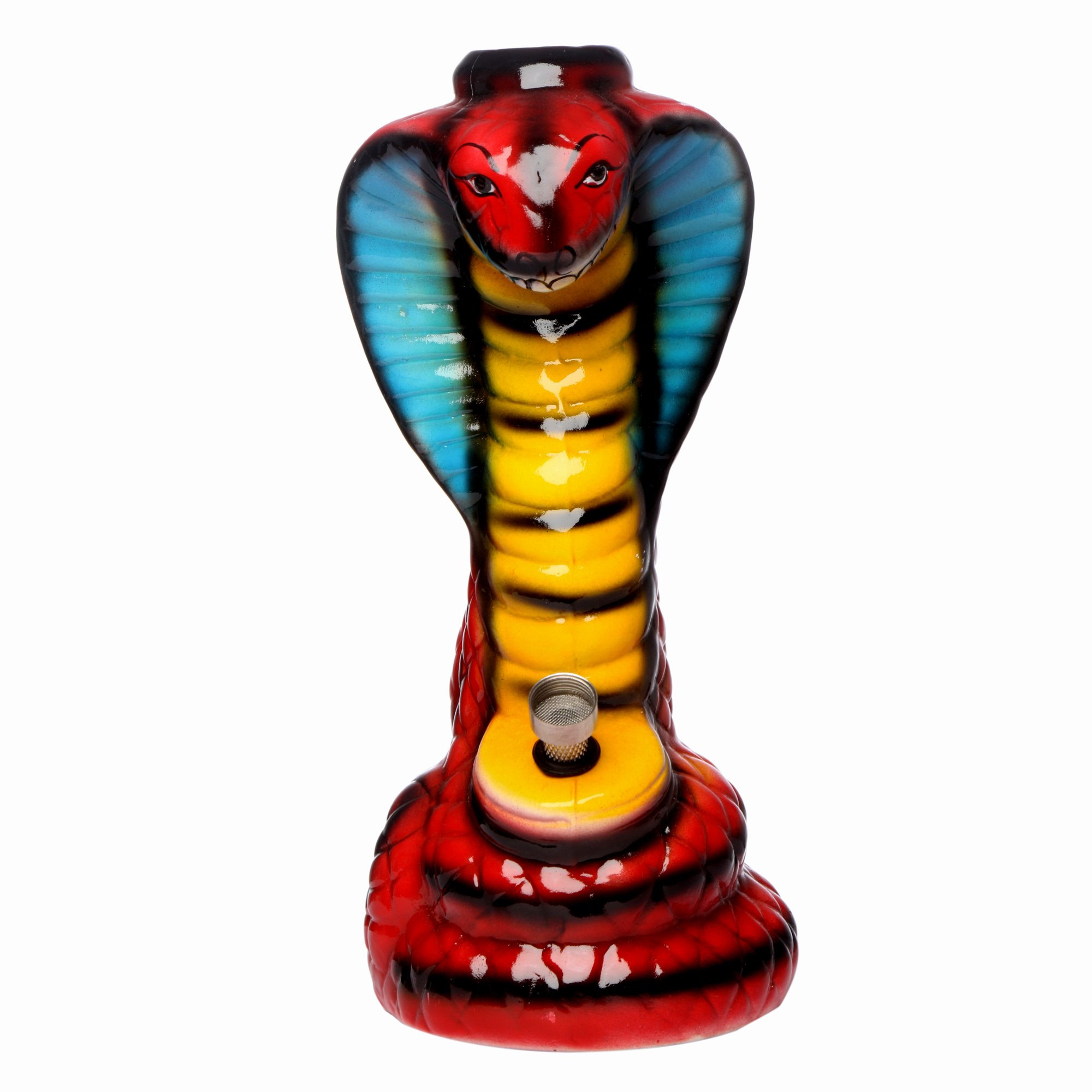 Metier 9 Inch Tall Snek Shapes Ceramic Water Bong