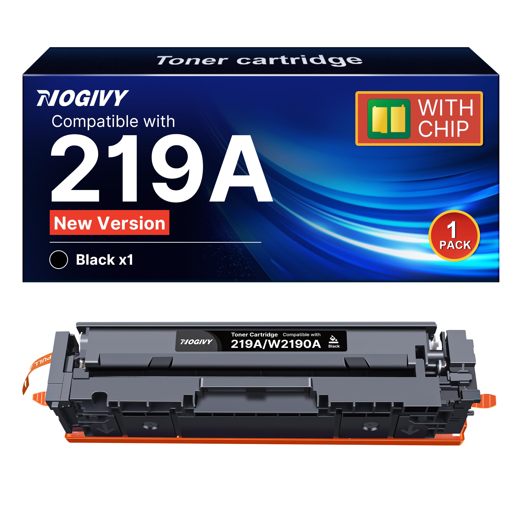NOGIVY 117A Mit Chip Kompatibel für HP 117A Toner Set für Toner HP Color Laser MFP 178nw Toner Schwarz MFP 178nwg MFP 179fwg MFP 178nwg MFP 179fnw Laser 150nw W2071A Laser 179fwg (4er-Pack)