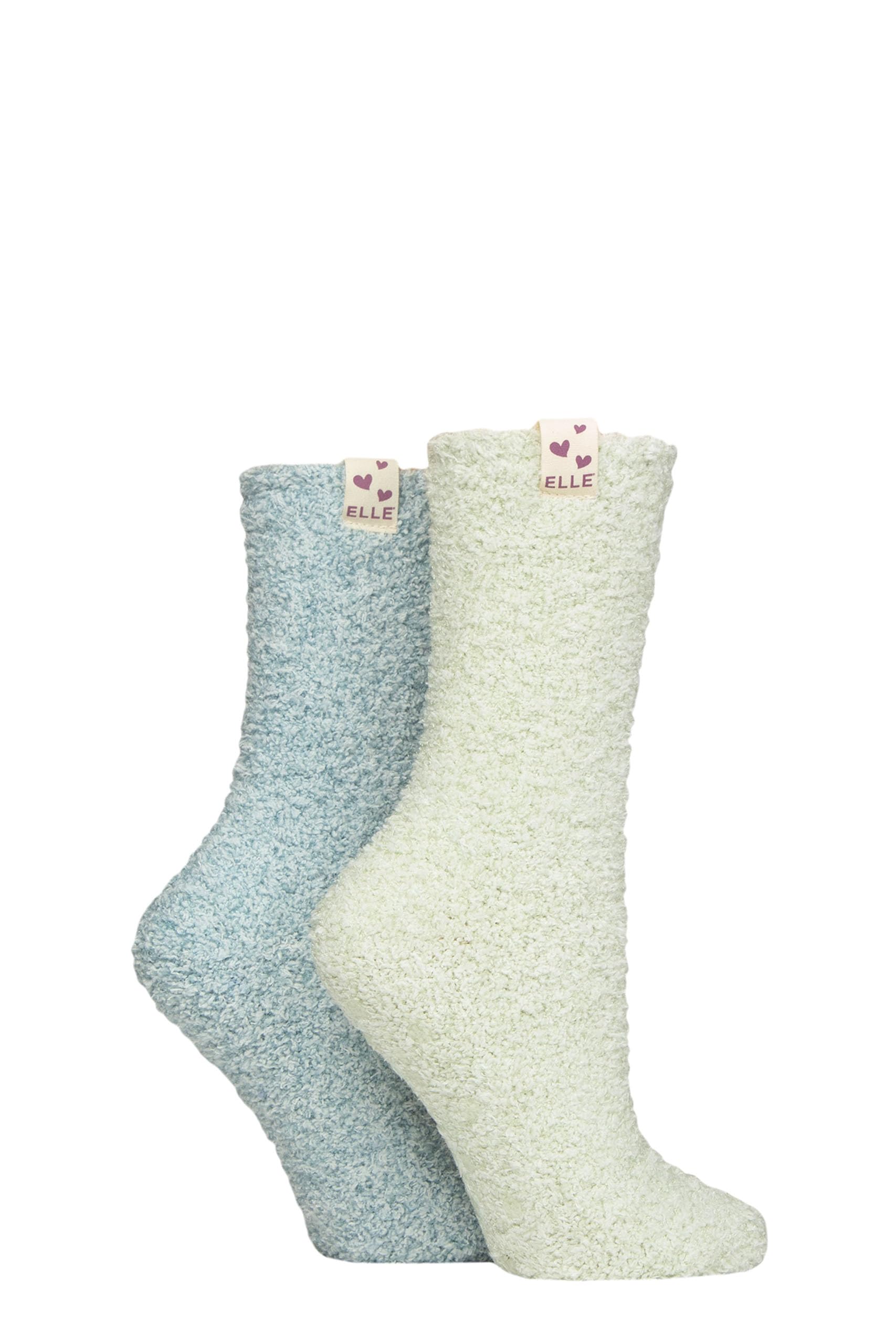 Elle Women's Storm Bed & Slipper Socks - Soft, Cosy & Warm In Many Colours For Home And Lounging, A Gift Idea For Christmas Pack Of 2 Size 4-8
