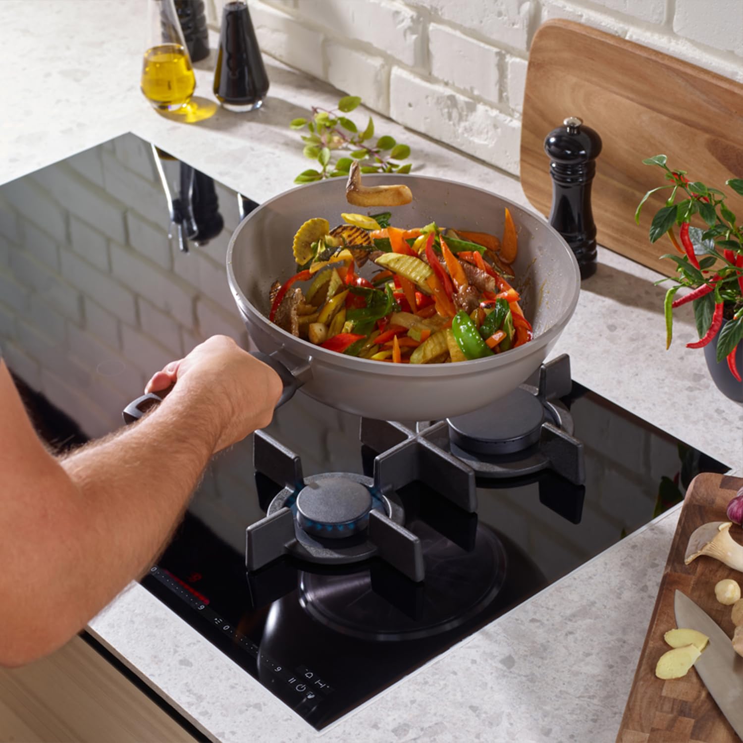 Amazon｜フィスラー (Fissler) 中華鍋 28cm セラタル ウォック ガス IH