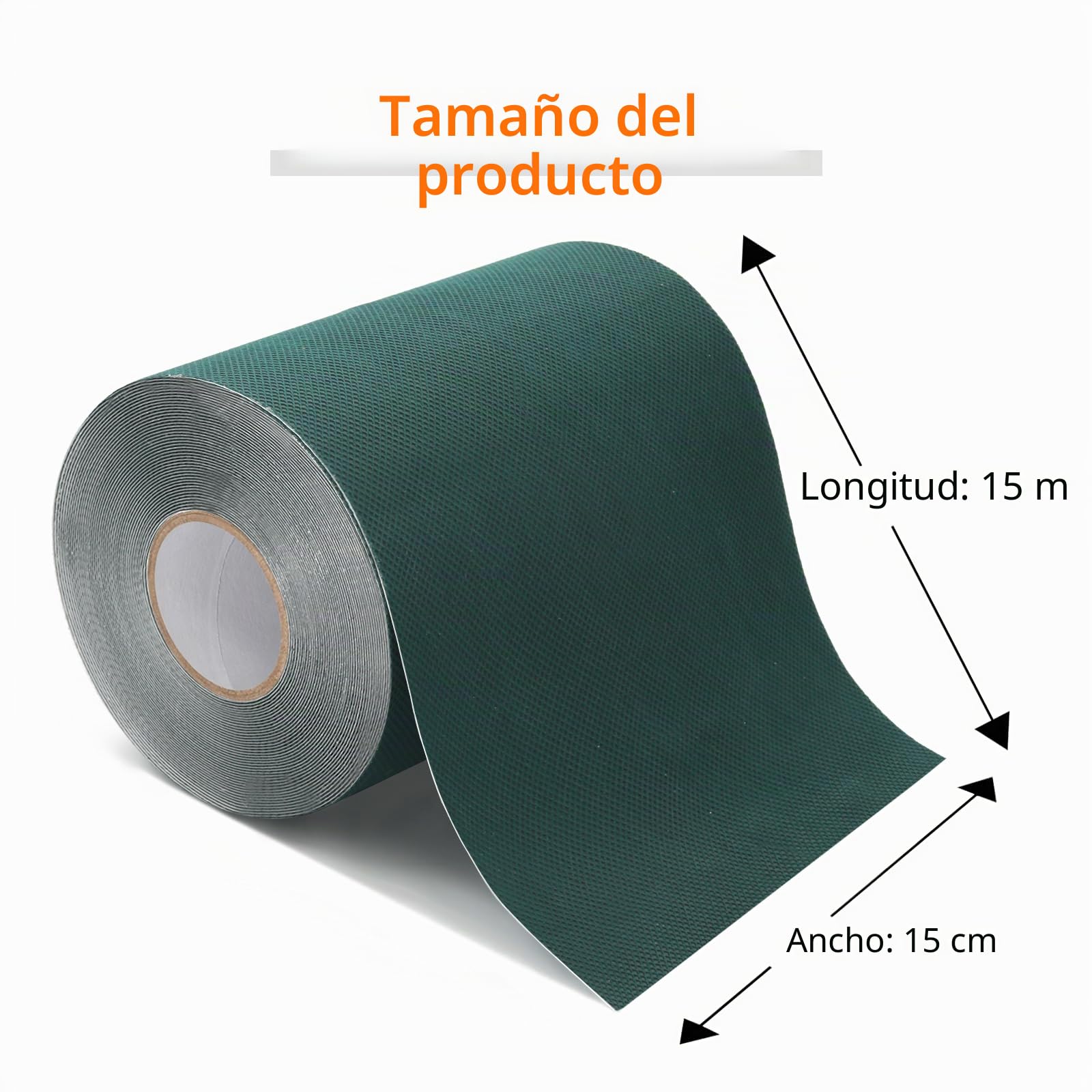 QILIMA Cinta de conexión de césped artificial, 15 cm x 15 m Cinta de conexión de césped autoadhesiva, cinta de coser de fijación de césped artificial, para conectar alfombras de césped falso