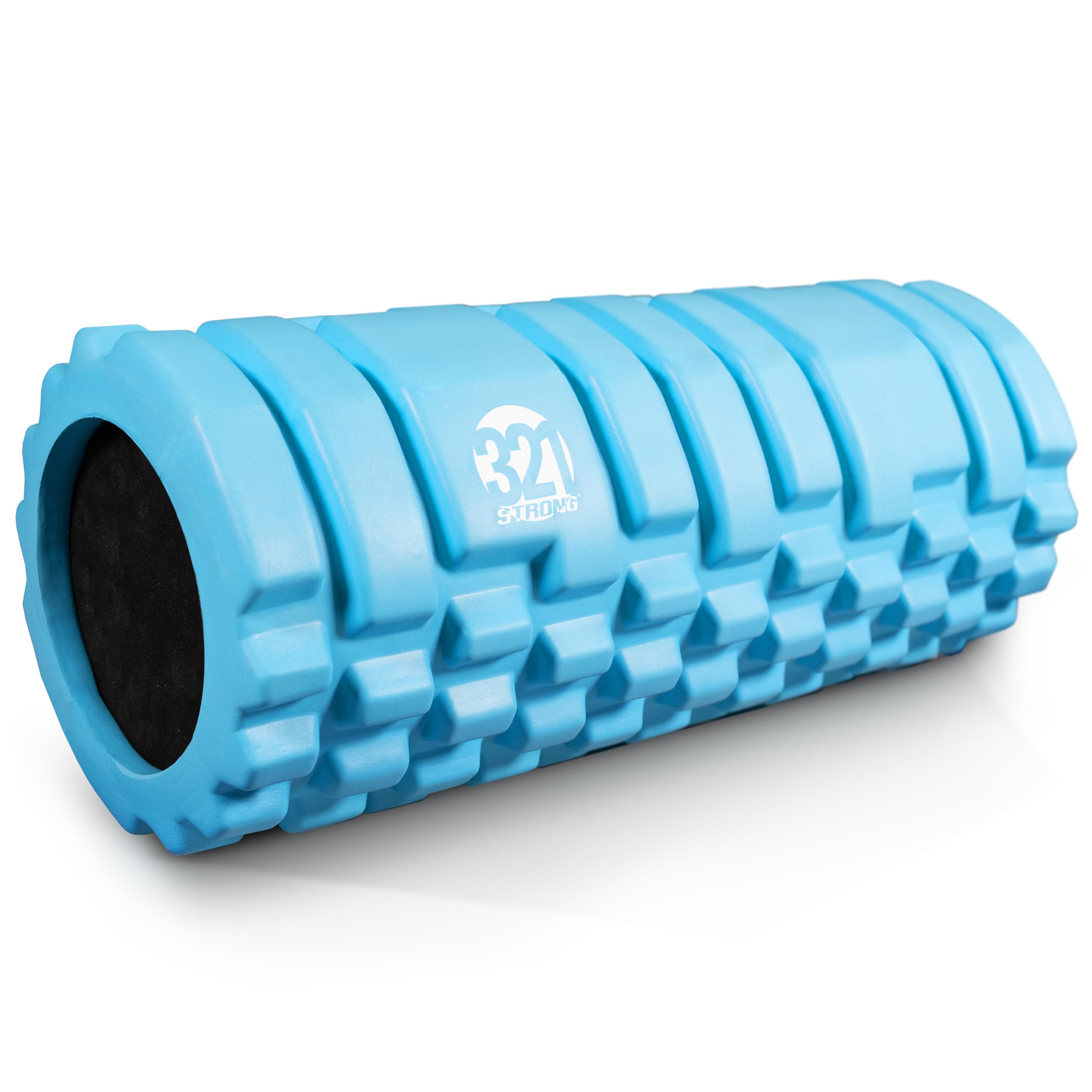 321 STRONG Foam Roller - Extra Firm High Density Deep Tissue Massager with Spinal Channel