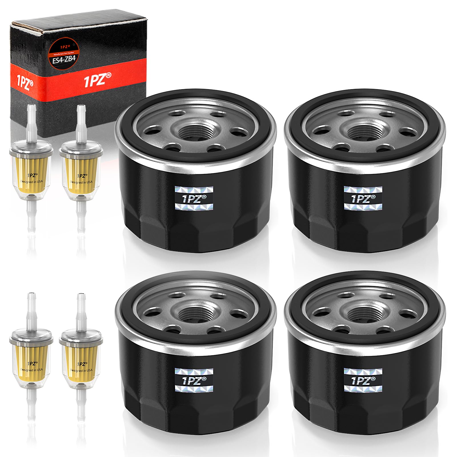 1PZ ES4-ZB4 Filtro de Aceite con Filtro de Combustible para Briggs & Stratton 492932S 492932 795890 695396 492932B 492056 696854 842921 4 piezas