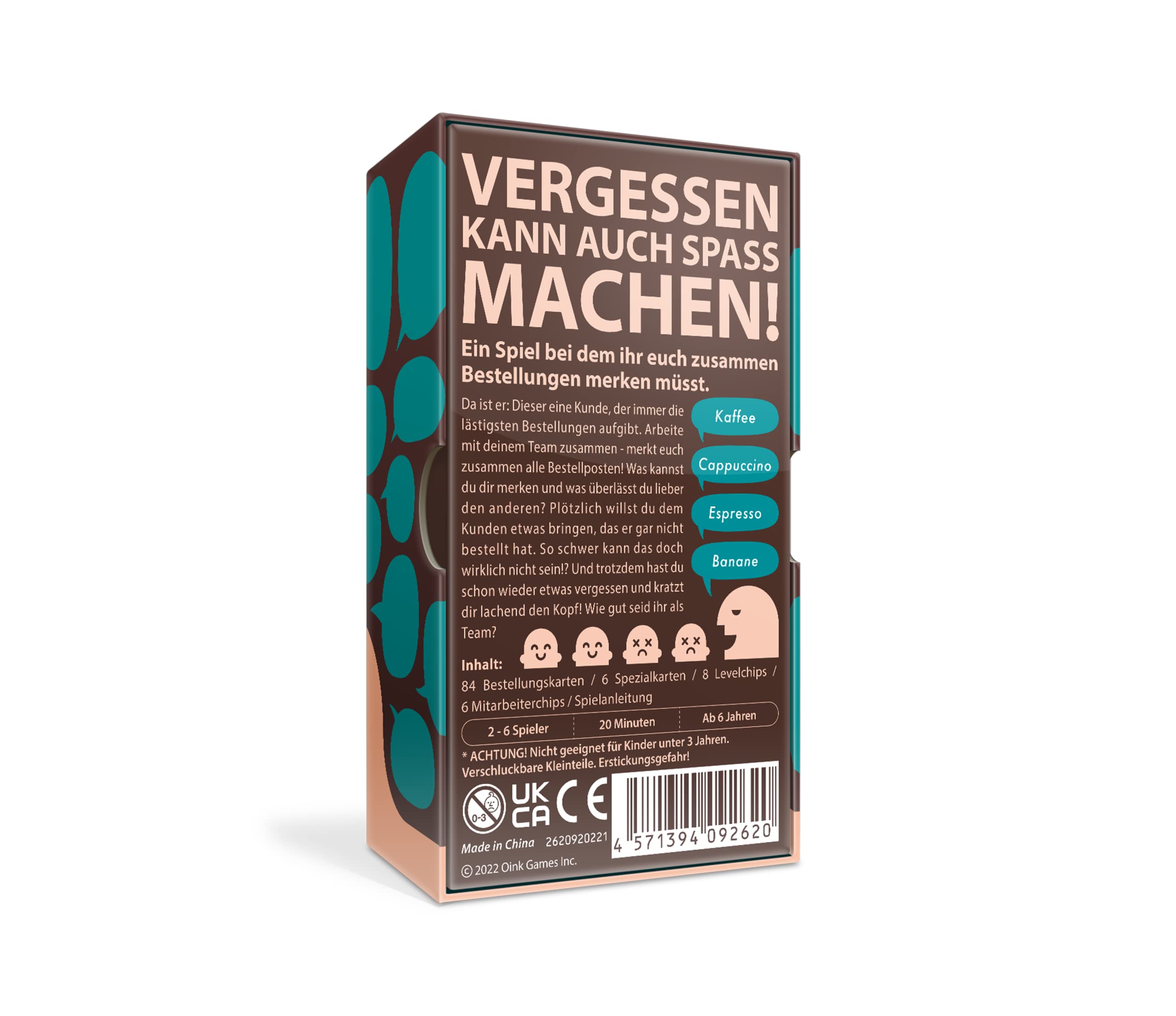 Oink Games Order Overload: Cafe Memory Game • Funny Memory Game for 2-6 Players • For Adults & Children from 6 Years (German) - Image 2