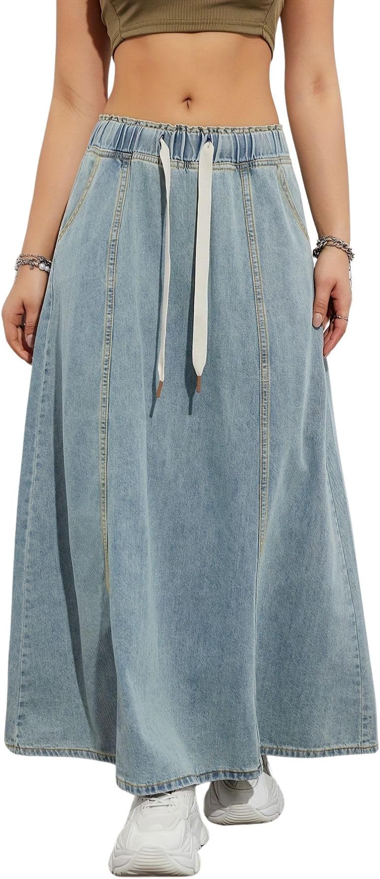 Zara denim maxi skirt Clearance