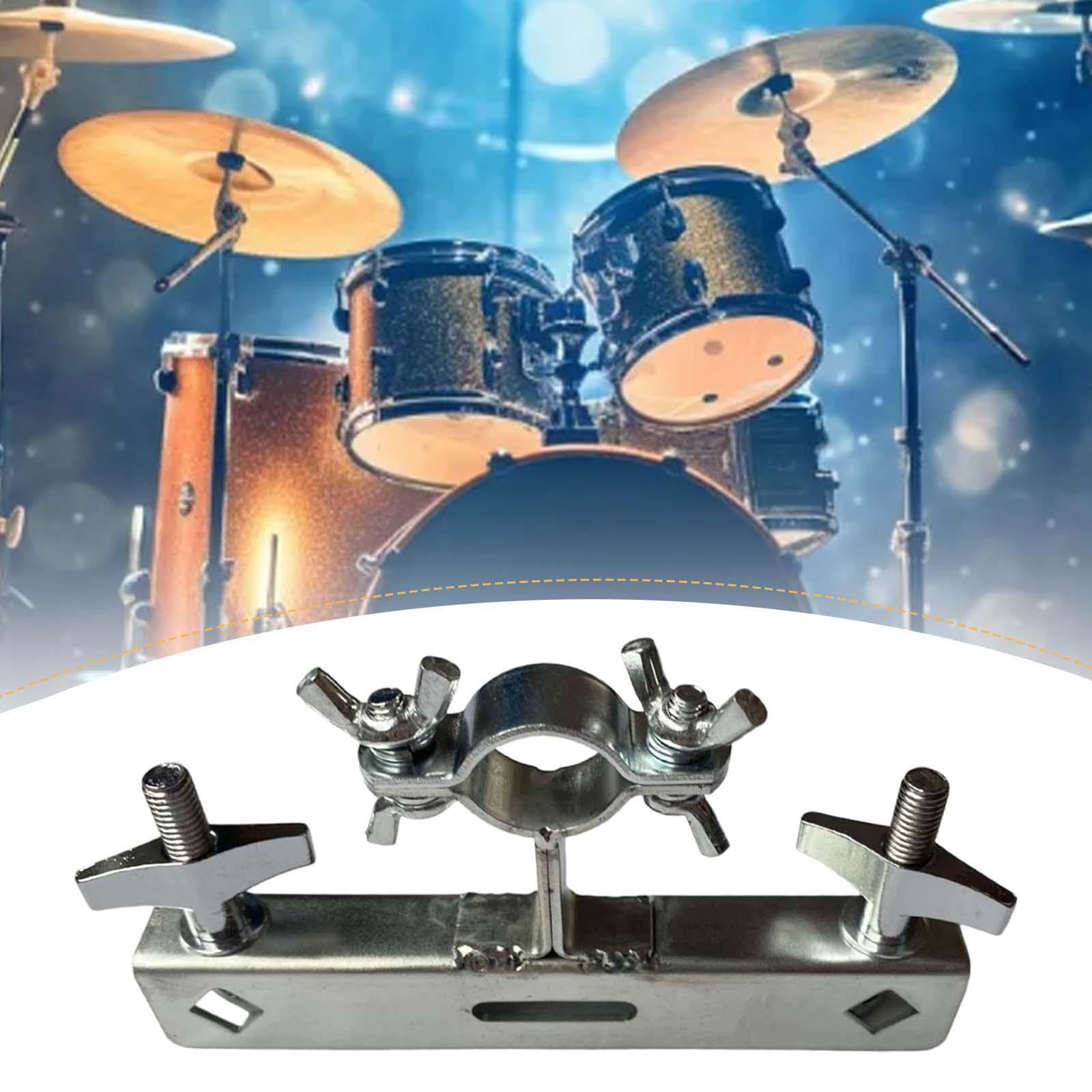 harayaa Soporte para Cencerros de Bombo, Soporte para Cencerros de Bombo Fabricado en Metal, Herramienta de Práctica, Accesorios para Instrumentos de Percusió, 15 cm x 8,4 cm x 2,1 cm