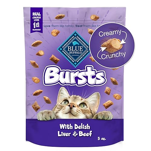 Blue Buffalo Bursts Crunchy & Creamy Cat Treats, Great for