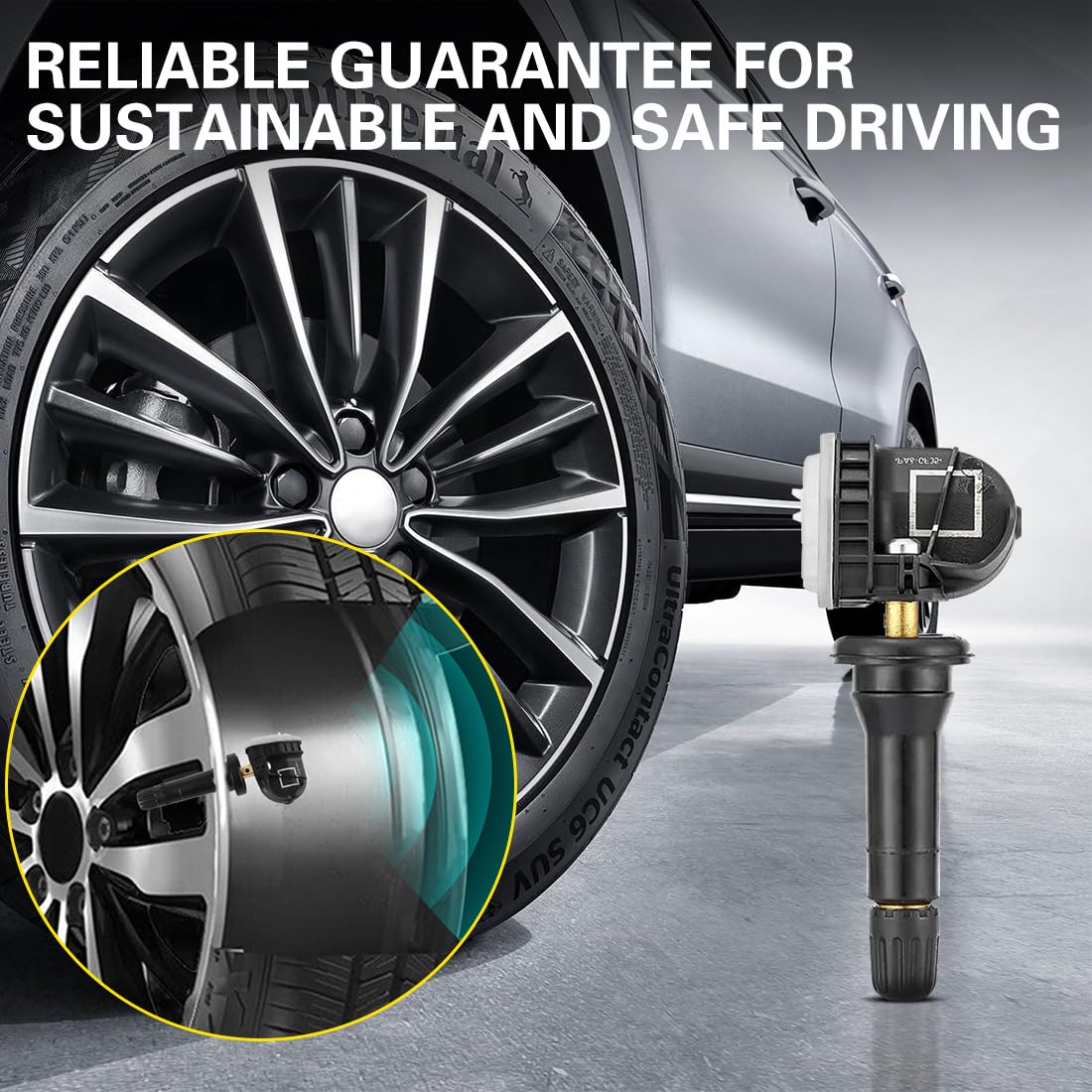 Sensore di pressione dei pneumatici 4Pcs, sensore Tpms, sensori di monitoraggio della pressione dei pneumatici 1862980, 2036832, 2318530 per Ford Ranger Ecosport Mondeo Fiesta Focus