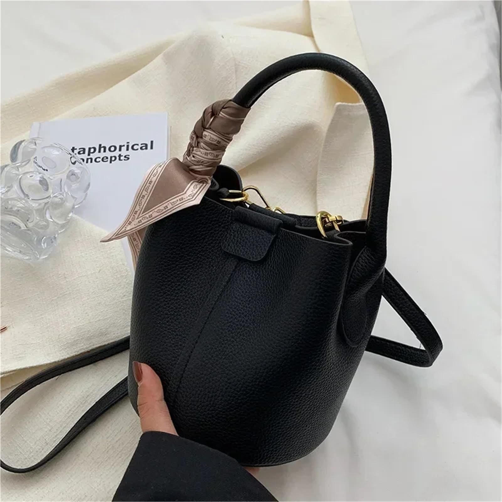 Bolsos cruzados for mujer, bolsos de hombro, diseño lujo, bolso cubo, mano portátiles cuero PU for Para Viajes Compras Trabajo Citas
