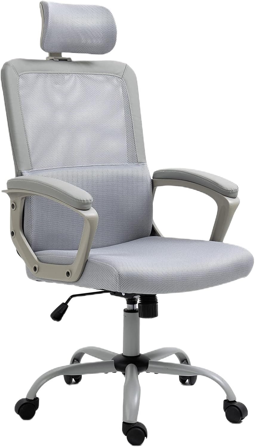 Buy Office Chair, Ergonomic Mesh Desk Chair, High Back Computer Chair with Adjustable Headrest