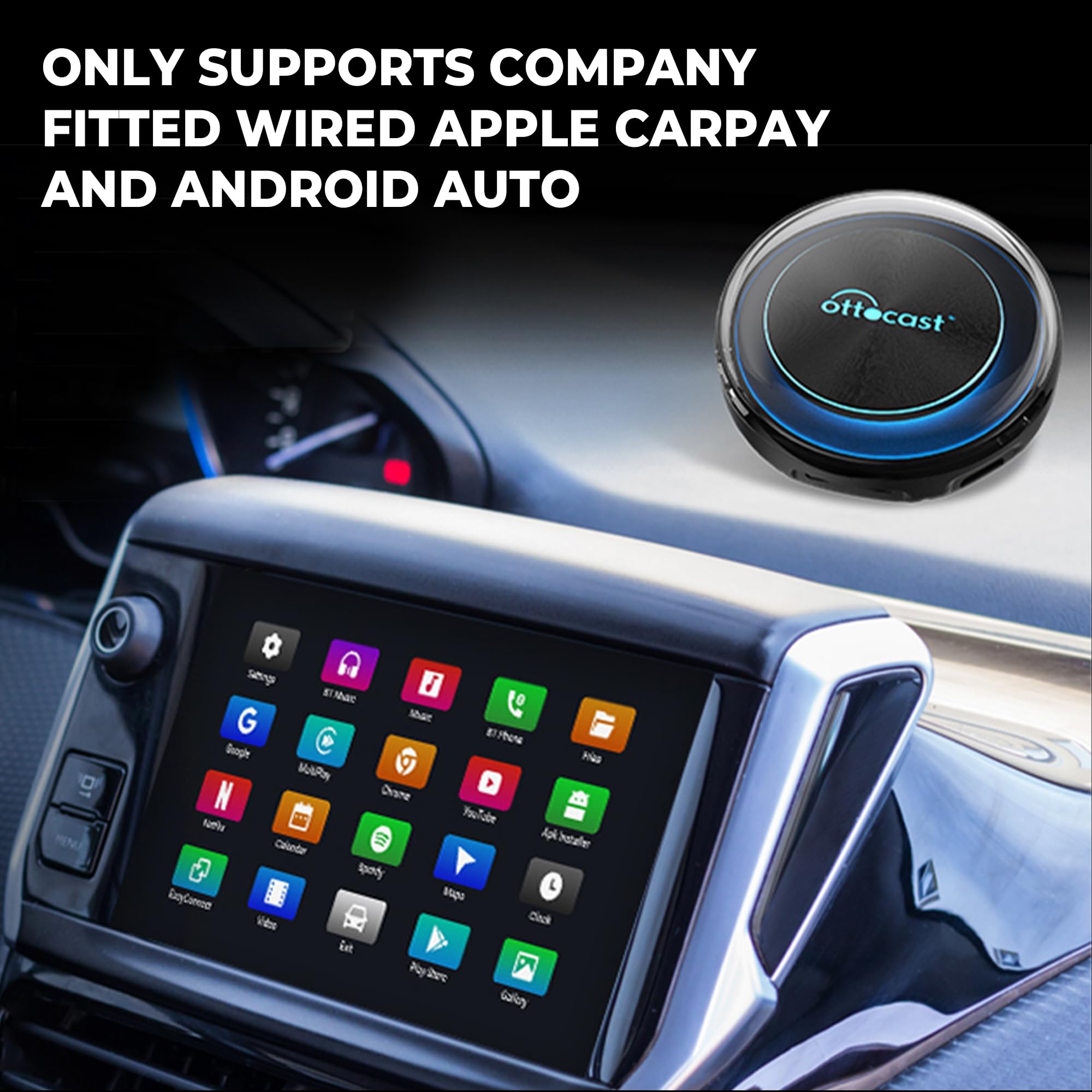 Buy OTTOCAST PICASOU 2 CarPlay AI Box Stream Video, Carplay 