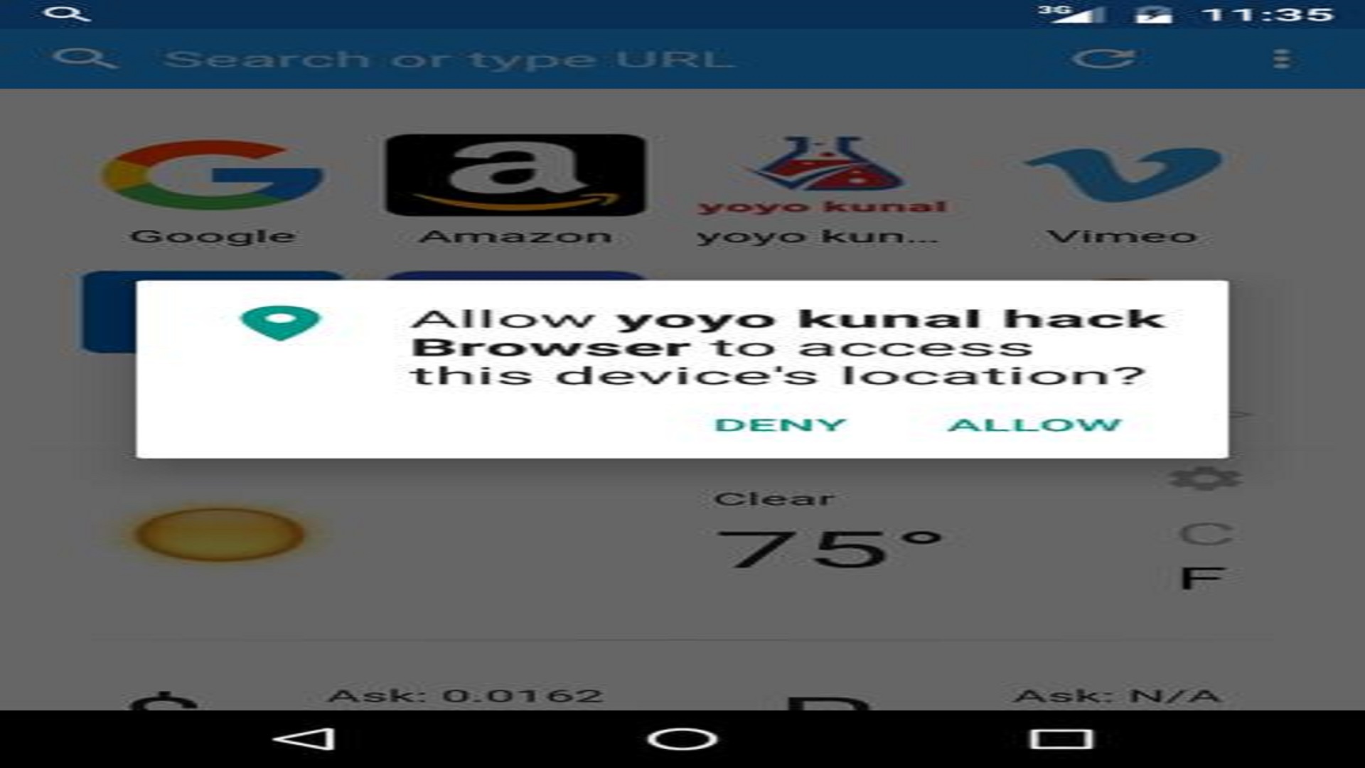 yoyo kunal hack browser App on Amazon Appstore