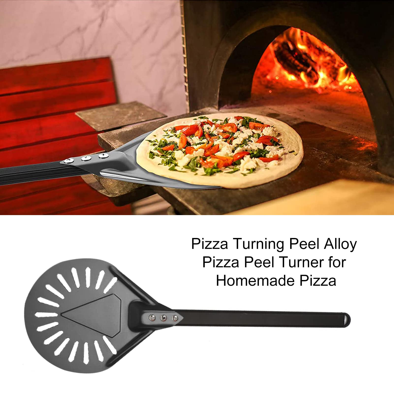 Amazon｜ピザターニングピール - オーブン用穴あきピザ シャベル  