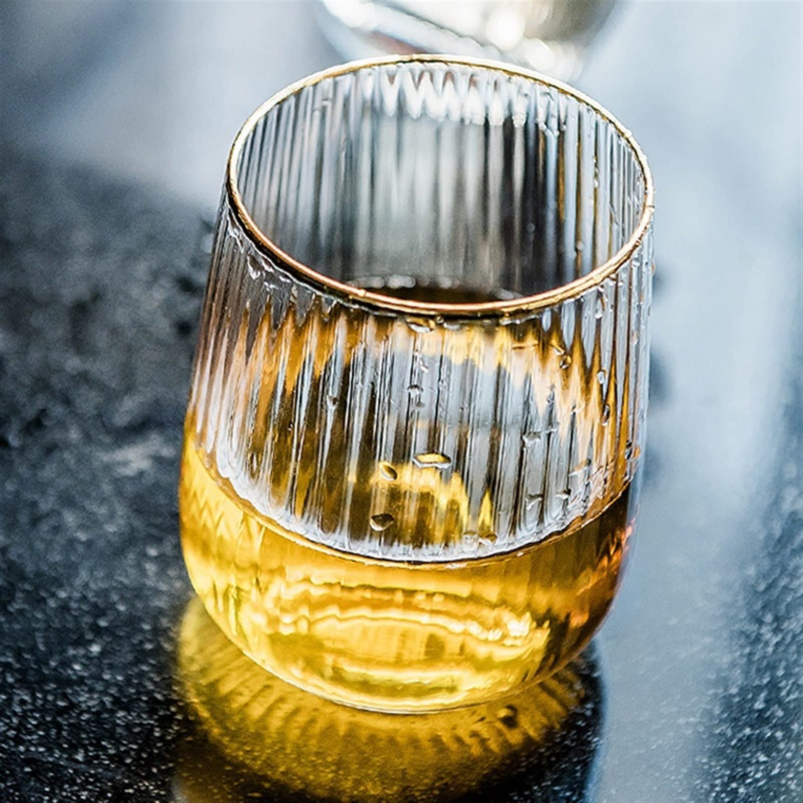Szklane kubki do kawy Szklane kubki Kryształowe złote obramowanie Szklany kubek do picia Kubek Kubek Szklanki Duży kubek do herbaty i kawy Domowy bar kawowy Szklane kubki do kawy,475ml