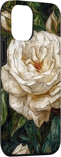 Vista 69 de Funda para iPhone 13 Van Gogh Art White Flower White Roses