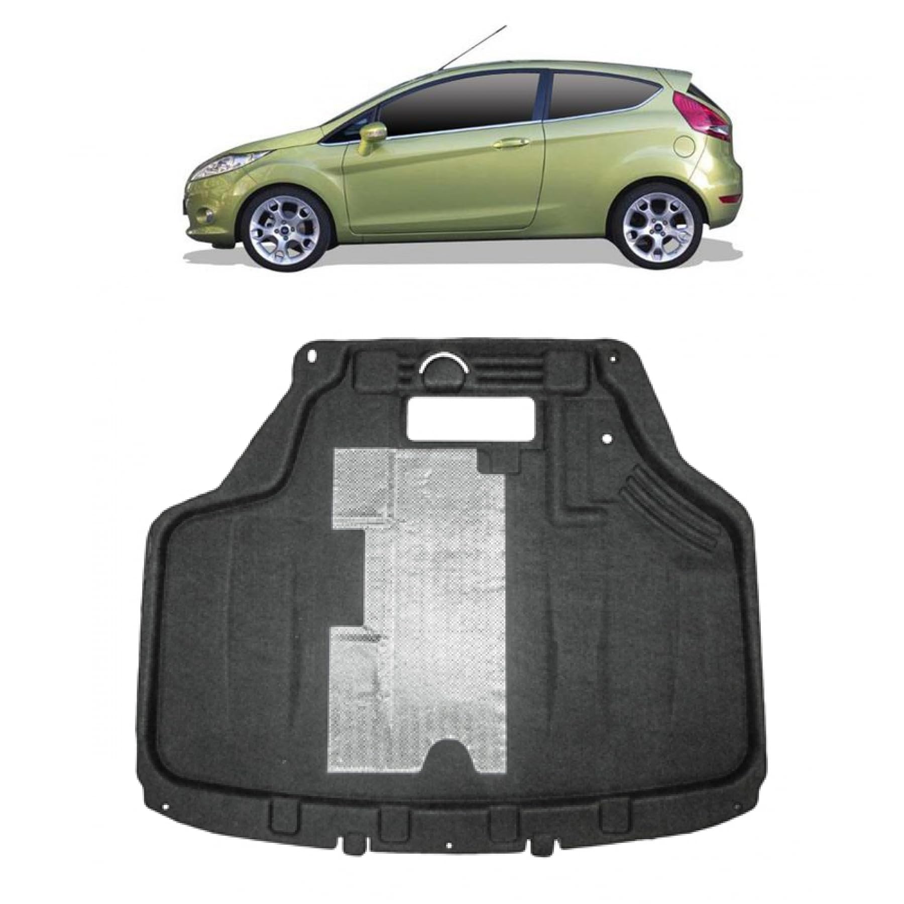 DM Autoteile 173509 Motor Unterbodenschutz kompatibel für Ford Fiesta Mk6 ab 06/2008-12/2012