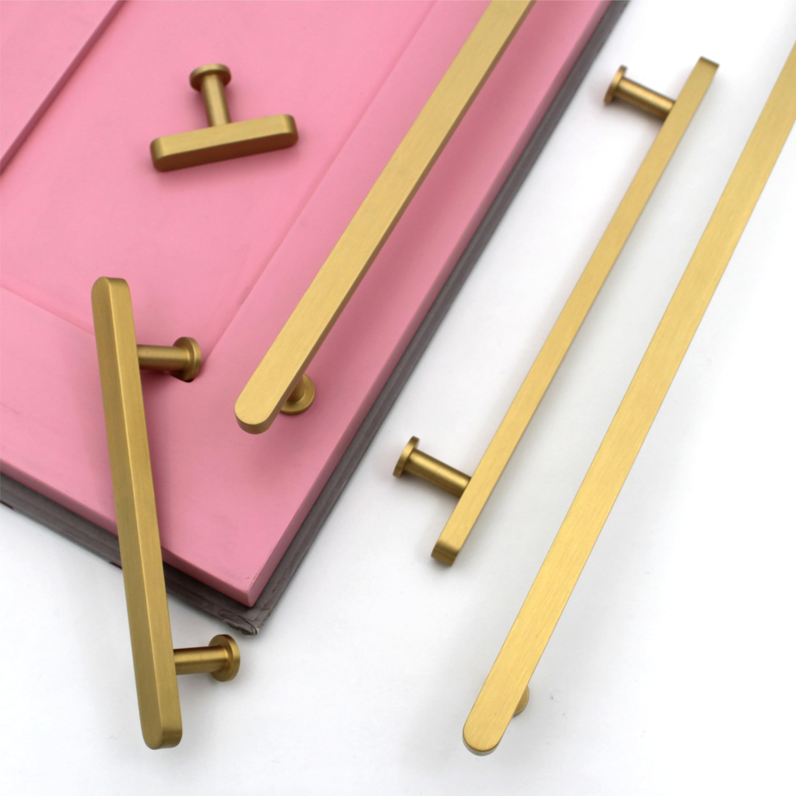 ABVIN Premium Solid Brass Cabinet Bar Pull Handles Matt Gold Furniture Hardware Drawers Kitchens Cupboard Door (T knob) (B0D1BD8YN6) Amazon Price History, Amazon Price Tracker