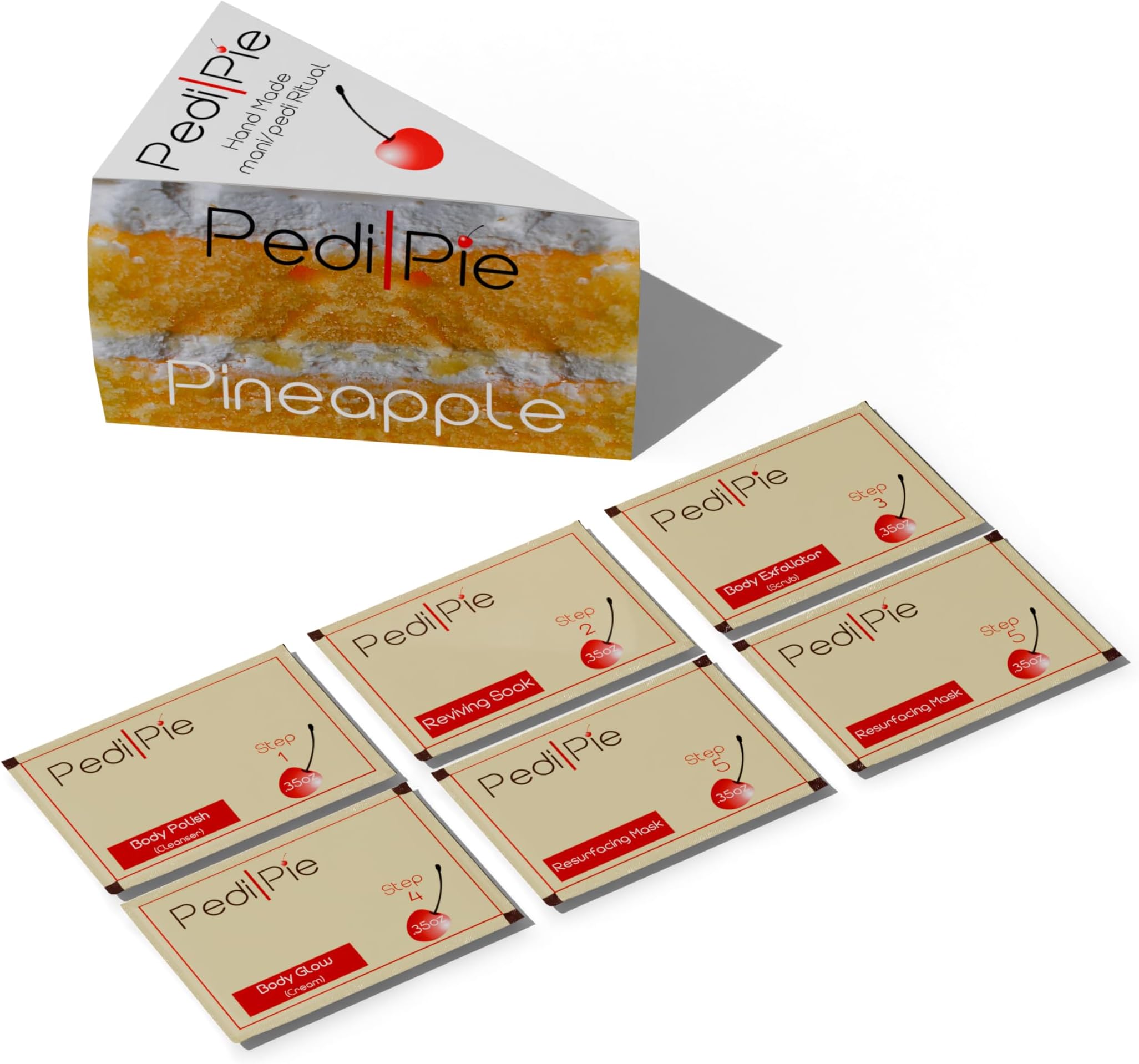 - Pineapple 5-Step Manicure & Pedicure Kit | Complete Hand & Foot Care Ritual | Cleanse, Exfoliate, Nourish & Restore | Fresh Tropical Fragrance | Pack of 5