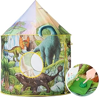 Benebomo dinosaur play tent for boys,kids tent with Roar Button,Children's tent Indoor&Outdoor,Pop up tent for kids,Dinosaur Kids castle tent,with carrying bag