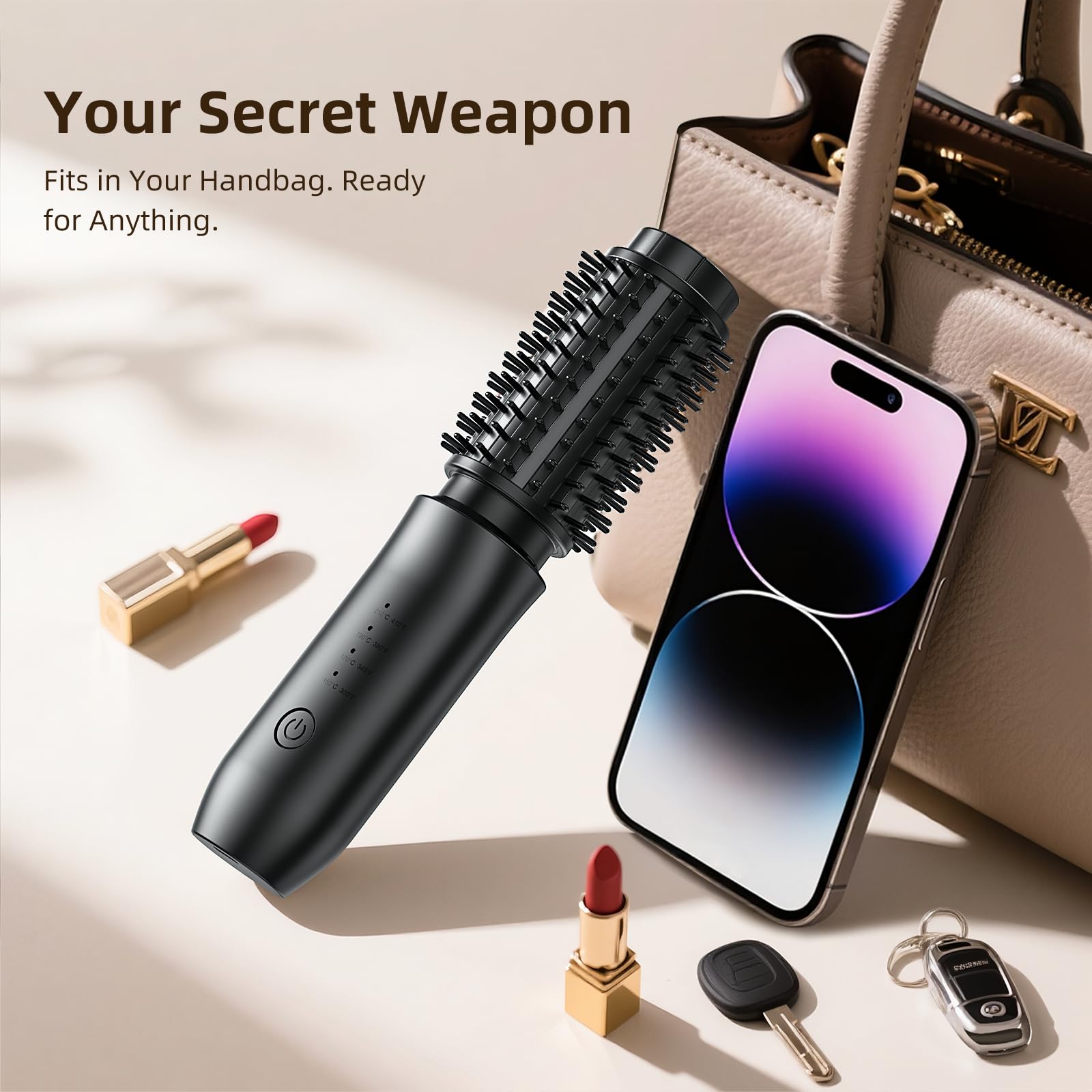 care rise BRUSH IRON 200°C Amazon.com : CARESKY Cordless Curling Iron Brush, 1.5 Inch Mini