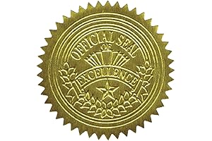 Distinctive Gold Foil Award Seals: Seal of Excellence