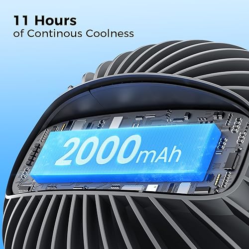 Miniatura 3 de Mini ventilador portátil para cochecito  Ventilador personal flexible de 3 velocidades con clip para dormir en la cama, batería recargable,